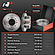 APBRPR412 Rear Disc Brake Rotors & Ceramic Brake Pads