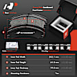 APBRPR412 Rear Disc Brake Rotors & Ceramic Brake Pads