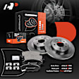 APBRPR415 Rear Disc Brake Rotors & Ceramic Brake Pads