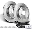 APBRPR416 Rear Disc Brake Rotors & Ceramic Brake Pads