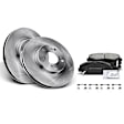 2004 Honda CR-V - Front Brake Disc and Pad Kit, Plain Surface, Front Left and Right, Driver and Passenger Side, 2.4L 4Cyl