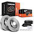 APBRPR433 Front Disc Brake Rotors & Ceramic Brake Pads