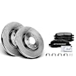 APBRPR433 Front Disc Brake Rotors & Ceramic Brake Pads