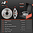 APBRPR436 Rear Disc Brake Rotors & Ceramic Brake Pads