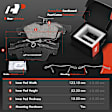 APBRPR436 Rear Disc Brake Rotors & Ceramic Brake Pads