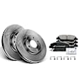 APBRPR443 Front Disc Brake Rotors & Ceramic Brake Pads