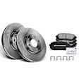 APBRPR444 Front Disc Brake Rotors & Ceramic Brake Pads
