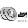 APBRPR447 Front Disc Brake Rotors & Ceramic Brake Pads
