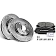 APBRPR448 Front Disc Brake Rotors & Ceramic Brake Pads