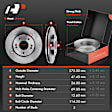 APBRPR450 Front Disc Brake Rotors & Ceramic Brake Pads