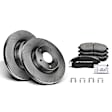 APBRPR454 Front Disc Brake Rotors & Ceramic Brake Pads