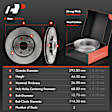APBRPR459 Front Disc Brake Rotors & Ceramic Brake Pads