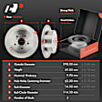 APBRPR460 Rear Disc Brake Rotors & Ceramic Brake Pads