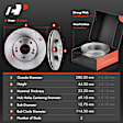 APBRPR464 Front Disc Brake Rotors & Ceramic Brake Pads