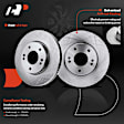 APBRPR464 Front Disc Brake Rotors & Ceramic Brake Pads