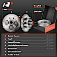APBRPR470 Front Disc Brake Rotors & Ceramic Brake Pads