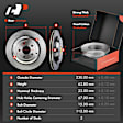 APBRPR473 Rear Disc Brake Rotors & Ceramic Brake Pads