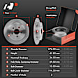 APBRPR480PG Rear Disc Brake Rotors & Ceramic Brake Pads