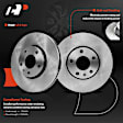 APBRPR495 6 Pcs Front Disc Brake Rotors & Ceramic Brake Pads