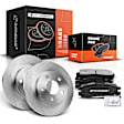 APBRPR500PG Rear Disc Brake Rotors & Ceramic Brake Pads
