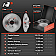 APBRPR500PG Rear Disc Brake Rotors & Ceramic Brake Pads