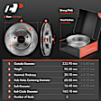 APBRPR516PG Front Disc Brake Rotors & Ceramic Brake Pads
