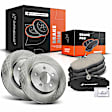 APBRPR518PG Rear Disc Brake Rotors & Ceramic Brake Pads