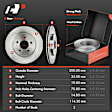 APBRPR518PG Rear Disc Brake Rotors & Ceramic Brake Pads