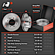 APBRPR540 12 Pcs Front & Rear Disc Rotors & Brake Pads