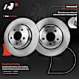APBRPR548PG Rear Disc Brake Rotors & Ceramic Brake Pads
