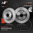 APBRPR558PG Front Disc Brake Rotors & Ceramic Brake Pads