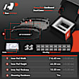 APBRPR566 12 Pcs Front & Rear Disc Brake Rotors & Ceramic Brake Pads