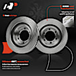 APBRPR574 6 Pcs Front Disc Brake Rotors & Ceramic Brake Pads