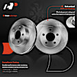 APBRPR598 8x Front Disc Brake Rotor & Pads + Brake Caliper