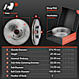 APBRPR608 8x Front Disc Brake Rotor & Brake Pads + Brake Caliper
