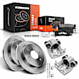 APBRPR639 8x Rear Disc Brake Rotor & Pads + Brake Caliper