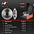 APBRPR639 8x Rear Disc Brake Rotor & Pads + Brake Caliper