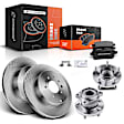 APBRPR646 8x Rear Disc Brake Rotor & Ceramic Pad + Wheel Hub Bearing