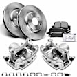 APBRPR667 8 Pcs Front Disc Brake Rotors & Ceramic Brake Pads & Brake Calipers
