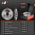 APBRPR667 8 Pcs Front Disc Brake Rotors & Ceramic Brake Pads & Brake Calipers