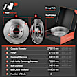 APBRPR668 8 Pcs Front Disc Brake Rotors & Ceramic Brake Pads & Brake Calipers