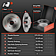 APBRPR669 8 Pcs Rear Disc Brake Rotors & Ceramic Brake Pads & Brake Calipers