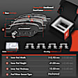 APBRPR669 8 Pcs Rear Disc Brake Rotors & Ceramic Brake Pads & Brake Calipers
