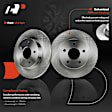 APBRPR669 8 Pcs Rear Disc Brake Rotors & Ceramic Brake Pads & Brake Calipers