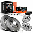 Brake Pad Rotor and Caliper Set, 8 Pcs, Front Driver & Passenger, A-Premium, APBRPR675