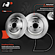 APBRPR678 8 Pcs Rear Disc Brake Rotors & Ceramic Brake Pads & Brake Calipers