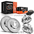 Brake Pad Rotor and Caliper Set, 8 Pcs, Rear Driver & Passenger, A-Premium, APBRPR692
