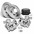 Brake Pad Rotor and Caliper Set, 8 Pcs, Rear Driver & Passenger, A-Premium, APBRPR694