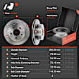 APBRPR715 8 Pcs Front Disc Brake Rotors & Ceramic Brake Pads & Brake Calipers