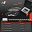 APBRPR715 8 Pcs Front Disc Brake Rotors & Ceramic Brake Pads & Brake Calipers